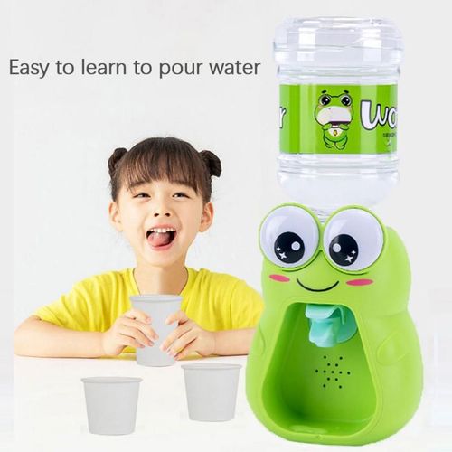 Distributeur D'eau Pour Enfants, Simulation Amusante, Mini Grenouille Verte, Maison De Jeu, Cuisine D'eau, Jouet Avec Musique Légère, Cadeau Pour Bébés
