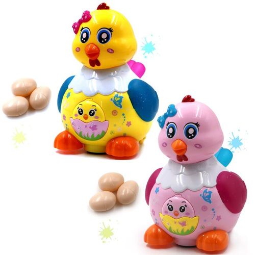 Jouet Électrique De Simulation De Poule Pondant Des ¿Ufs Pour Enfants, Avec Rouleau Coloré Et Léger, Musique Mignonne, Jouets Éducatifs Précoces Pour Bébé