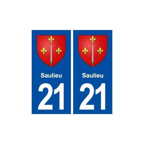 21 Saulieu Blason Autocollant Plaque Stickers Ville - Droits