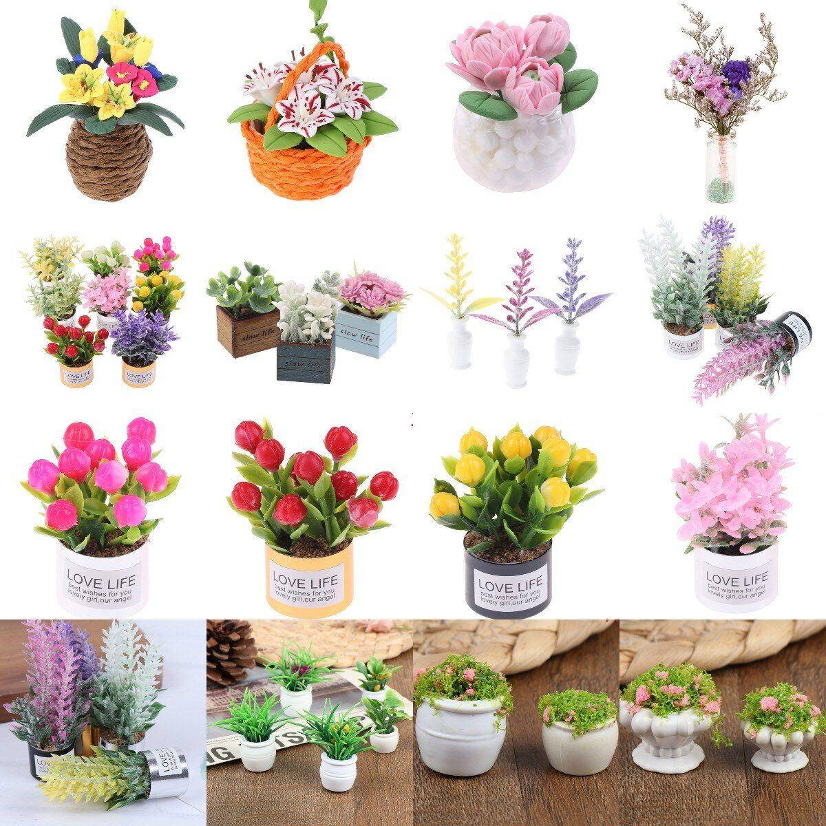 Acheter 1:12 Mini plantes en Pot, Pot de fleurs, maison de poupée