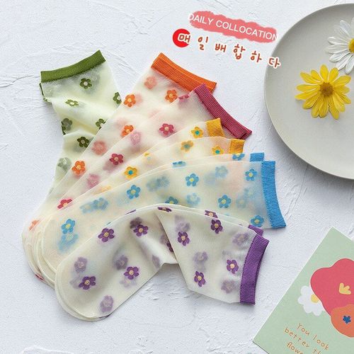 Chaussettes D'été Ultra-Fines Pour Enfants, 3 Paires/Ensemble, Nouvelle Tendance, Tube Translucide, Couleur Bonbon, Chaussettes Pour Filles