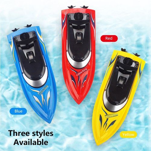 Bateau 3 couleurs 2.4g télécommandé dure 20 Minutes, Yacht aquatique d'été à grande vitesse, modèle d'avion pour garçon, jouet pour bébé et enfant