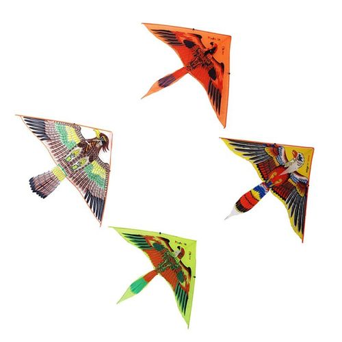 1pc Grand Plat Aigle Oiseau Cerf-Volant Enfants Volant Oiseau Cerfs-Volants Chaussette À Vent Jouets De Plein Air Jardin Tissu Jouets Pour Enfants Cadeau Couleur Aléatoire
