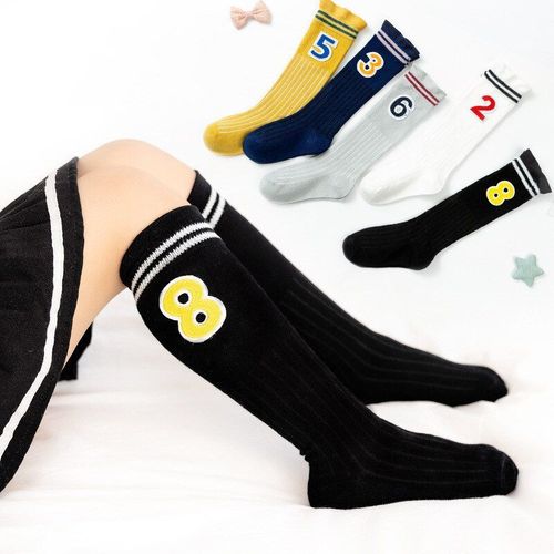 Chaussettes Souples En Jacquard Pour Enfants De 1 À 12 Ans, 5 Couleurs, Motif Dessin Animé, Oreilles En Bois, Mignonnes, Pour Écolières