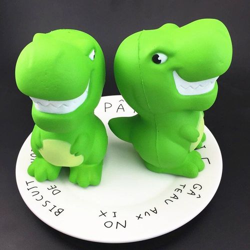 Jouet Parfumé De Dinosaure Vert Doux 1 Pièce, Jouet Anti-Stress À Pression À Montée Lente, Jouet De Dessin Animé Pour Enfants Adultes, Cadeau