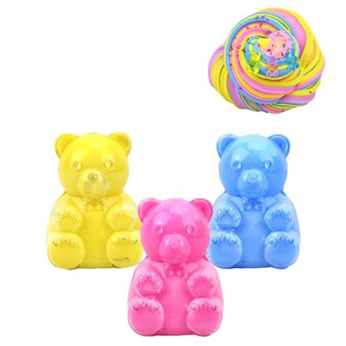 Jouet En Forme D'ours En Coton Pour Enfant, 1 Pièce, 9 Couleurs, Plasticine De Décompression Éducative Précoce, Cadeau