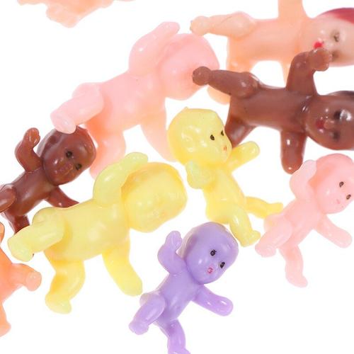 Petits Accessoires De Jouets Pour Enfants, 10 Pièces, Mini Poupée Mignonne En Plastique, Cadeaux De Pleine Lune Pour Garçons Et Filles, Fournitures De Fête