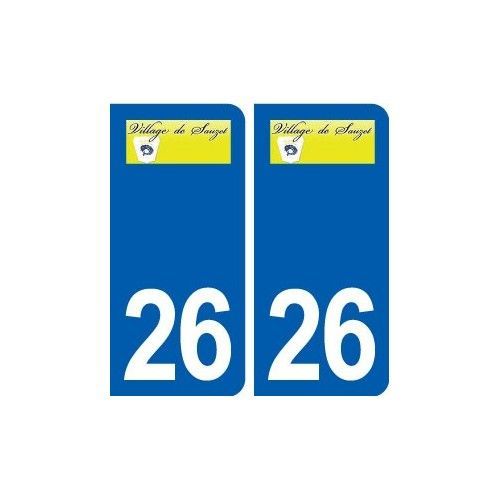 26 Sauzet Logo Autocollant Plaque Stickers Ville - Arrondis