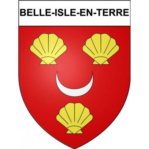 Belle-Isle-En-Terre 22 Ville Stickers Blason Autocollant Adhésif - 4 Cm