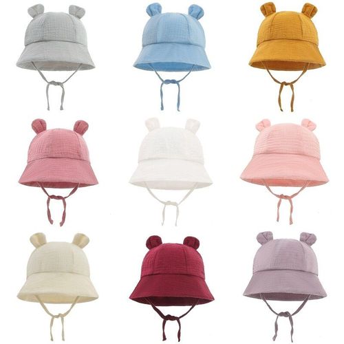 Chapeau De Protection Solaire À Large Bord Pour Bébés Filles Et Garçons, Chapeaux À Bande Réglable, Pliable, Pour Bébés Filles Et Enfants
