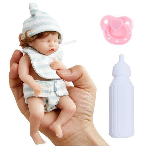 Poupée Bébé Fille Réaliste, Jouet Doux De 15cm Avec Un Joli Visage, Collections De Boutique Éducatives Pour Renaissance, Cadeau De Fête Pour Enfants Qx2d