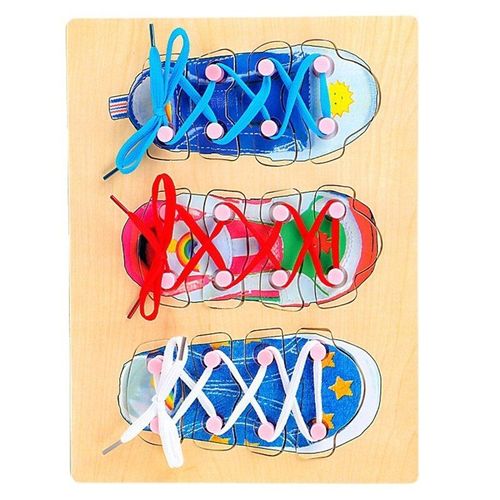 Jeu de chaussures 2 en 1 pour enfant, Puzzle 3D, jeu d'éveil, pour développer la motricité Fine, QX2D