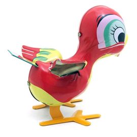 Figurine De Canard Dansant, Horloge, Jouet De Printemps, Statue En Fer À Remonter, Cadeau D'anniversaire Pour Garçon Et Fille, Fourniture De Fête, Bar, Pub, Ornement Qx2d