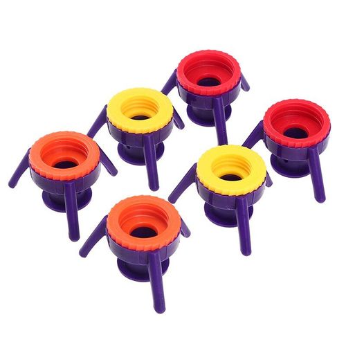 Kit De Bouchons De Bouteilles En Plastique, 6 Pièces, Couvercle Anti-Fuite, Couvercle Rabattable, Pour Support De Shampoing