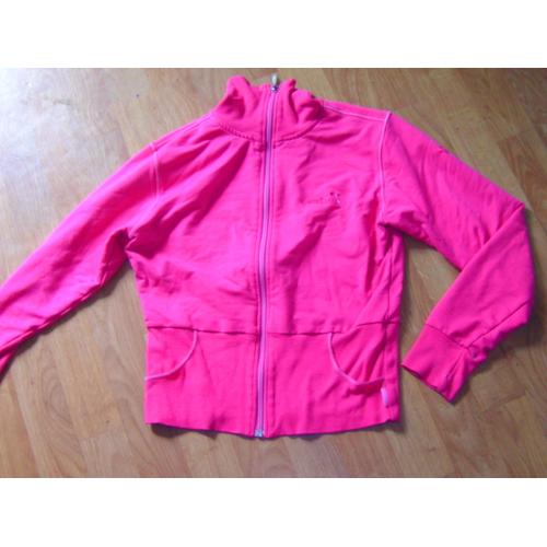 Veste Sweat Decathlon Rose Fuchsia Zippée 14 Ans Tbe