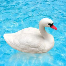Jolie Statue De Cygne Blanc En Plastique, Décoration Pour Jardin, Arrière, Étang, Sculpture D'oiseau, Intérieur Et Extérieur, Ornement Pour Pelouse