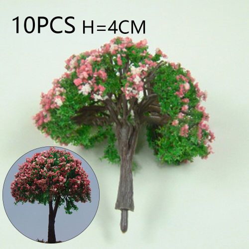 Arbres Miniatures, 10 Pièces, 4cm, Architecture, Train, Chemin De Fer, Diorama Wargame, Paysage, Belle Décoration, Disposition Merveilleuse, Modèle D'arbre-Générique