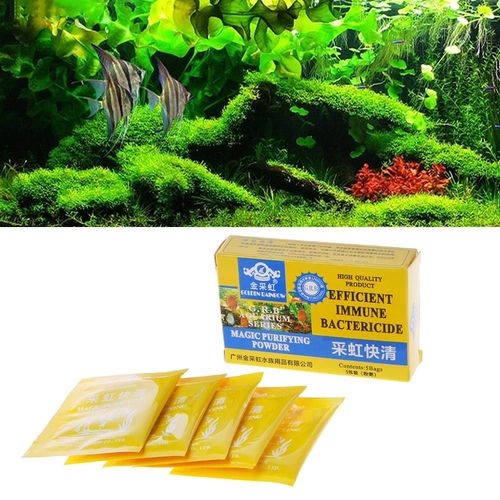 Nouvelle Poudre De Purificateur D'aquarium, 5 Sacs/Boîte, Eau Magique, Efficace, Antibactérien, Pour Aquarium