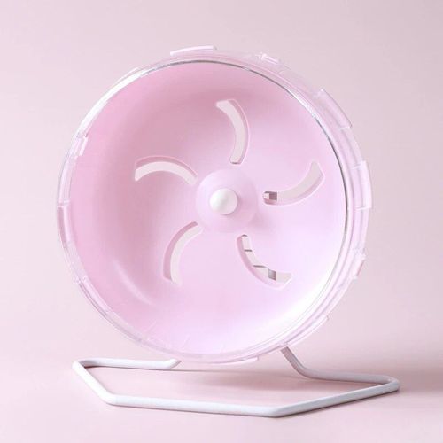 Roue De Course Sportive Pour Hamster Et Rat,Petites Souris Rongeurs,Jogging Silencieux,Jouets D'exercice Gerbille,Accessoires Pour Rats - Type Pink-Diameter 17.5cm
