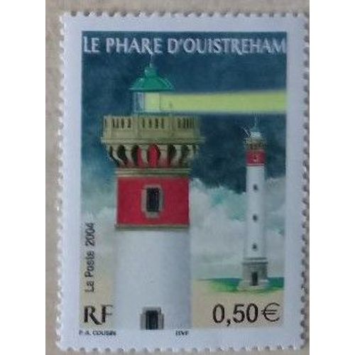 Timbre Neuf De 2004. 0,50e. Le Phare D'ouistreham. Illustration De Cousin.