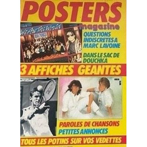Posters Magazine 9 1985 Modern Talking/Willanders/Douchka/Hallyday Chante Berger/Usa For Africa/Marc Lavoine