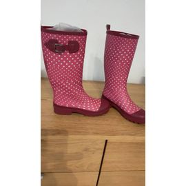 Bottes De Pluie Rose À Pois Blancs Neuves Taille 36 De Marque Blackfox