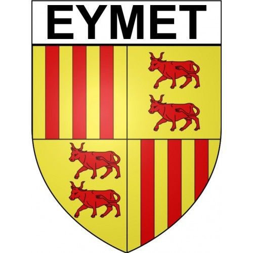 Eymet 24 Ville Stickers Blason Autocollant Adhésif - 8 Cm