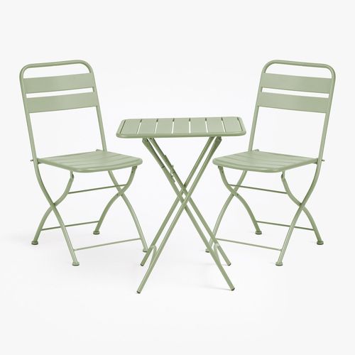 Ensemble Avec Une Table Pliante (60x60 Cm) & 2 Chaises Pliantes Janti Iceberg