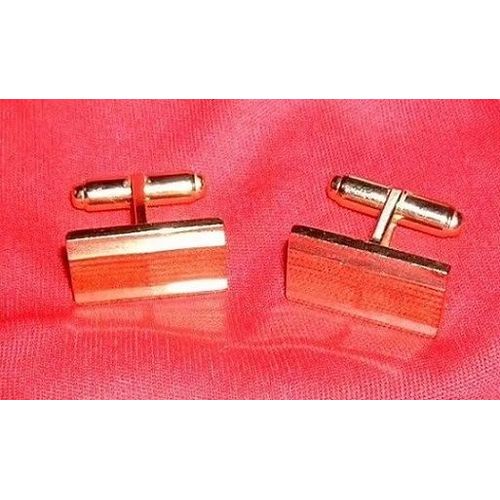 1 Paire De ( Boutons De Manchettes ) En Plaqué Or, Années 1960/1970