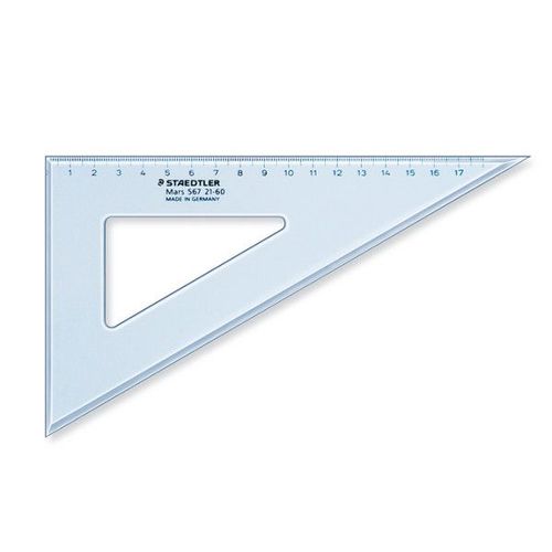 Equerre - Plastique - Transparente - 60° - 21 Cm - Staedtler