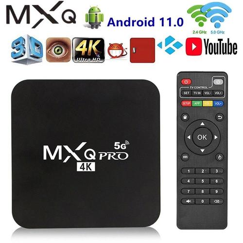 8GB 128GB - Bouche UE - boîtier connecté Android 11.0, 4K, 8 go de RAM, 2.4 go de ROM, processeur S905, WiFi 128/5 ghz, lecteur multimédia Youtube, HD 3D 1080