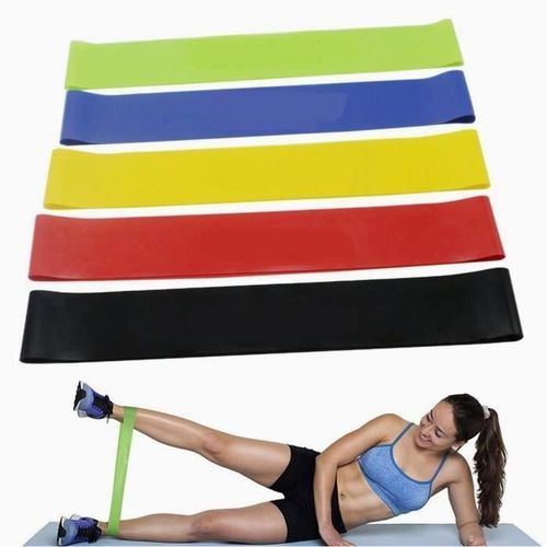 Bande De Resistance Set (5) - Loop Bande Elastique Fitness ?Quipement D'exercices Pour Musculation Pilates Squat Sport