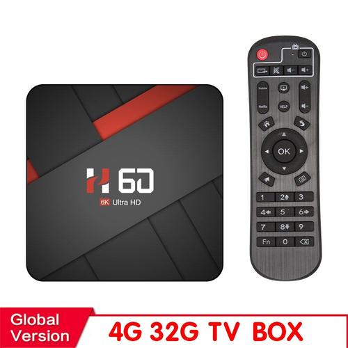 Ue Plug - Box TV 4G 32G - Boîtier pour Smart TV avec Android 10, box télé intelligente,4 K, H.265, lecteur multimédias, 3D, vidéo, 2.4 go, 5 GHz, Wifi, Bluetooth