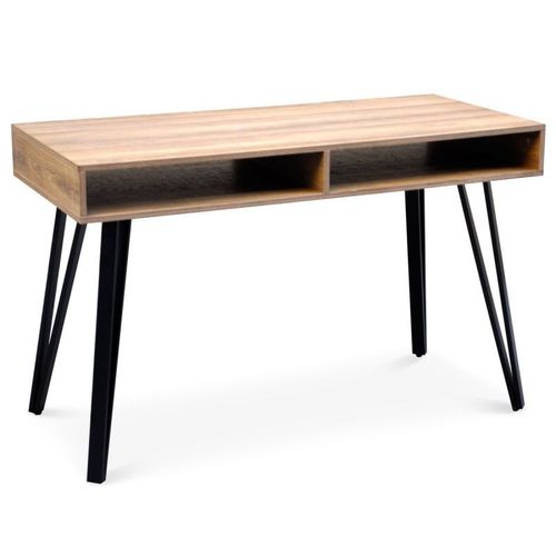 Paris Prix - Bureau Design 2 Niches "French" 120cm Naturel