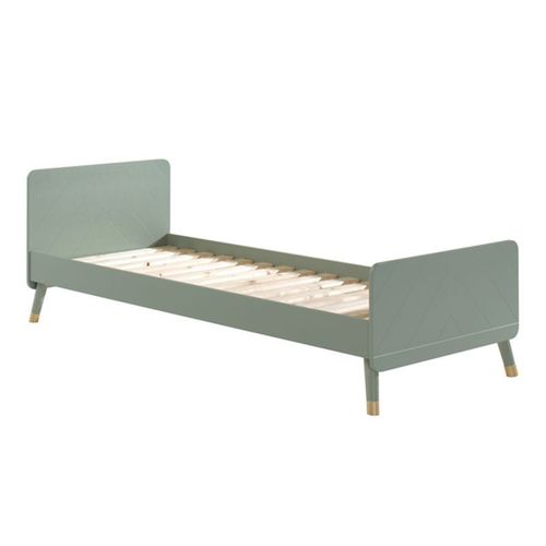 Paris Prix - Lit Enfant En Bois Massif "Billy" 90x200cm Vert