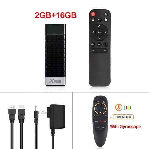 2G16G G10 Air Mouse - Boîtier smart pour tv et wifi, android 9.0, amlogic S905Y2, ram 4 go, récepteur dongle bâton avec ports usb, lecteur multimédia, bt4.2, 60fps, 4 k, 2.4G/5.8 G, ddr 3