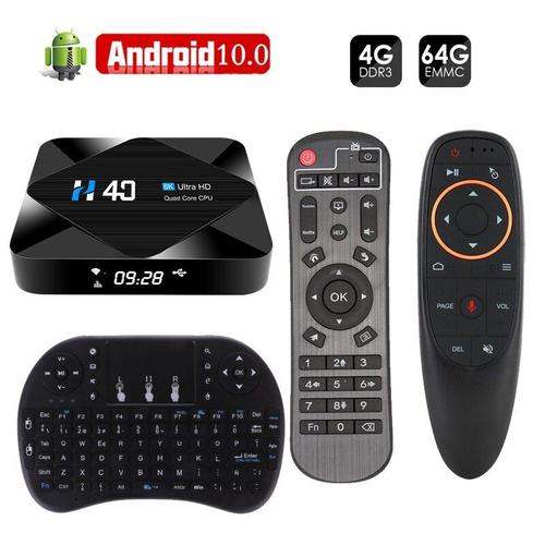 EU Plug - 64g Keymouse - Boîtier Récepteur Tv Android 2020,6k, H.265, Google Assistant, 3d, Wifi, Bluetooth, Décodeur Play Store, 10.0 - Décodeurs Tv
