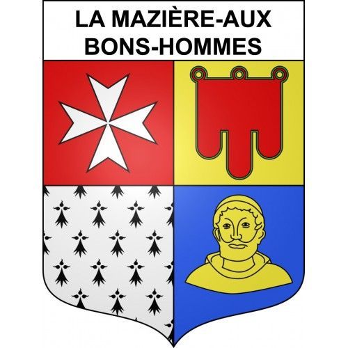 La Mazière-Aux-Bons-Hommes 23 Ville Sticker Blason Écusson Autocollant Adhésif - 12 Cm
