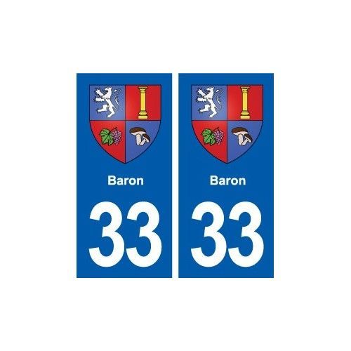 33 Blanquefort Blason Ville Autocollant Plaque Stickers - Droits - Noir