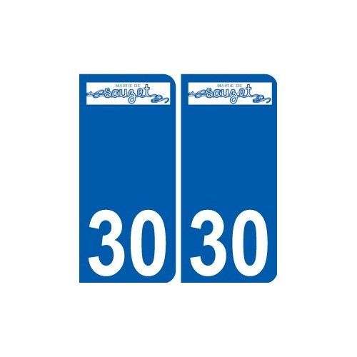30 Sauzet Logo Autocollant Plaque Stickers Ville - Arrondis