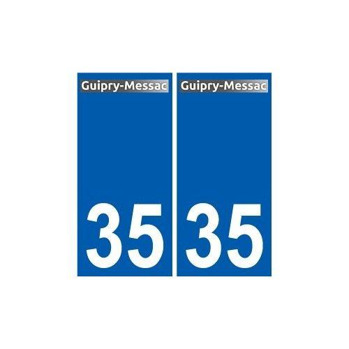 35 Messac Logo Autocollant Plaque Stickers Ville - Droits