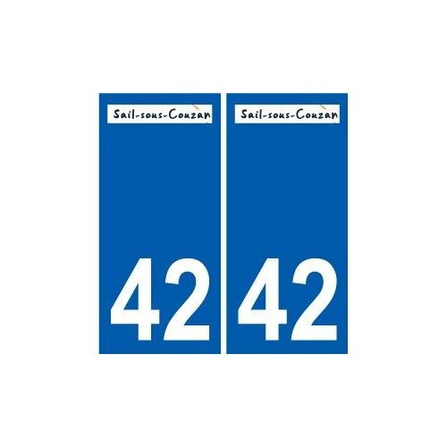 42 Sail-Sous-Couzan Logo Autocollant Plaque Stickers Ville - Droits