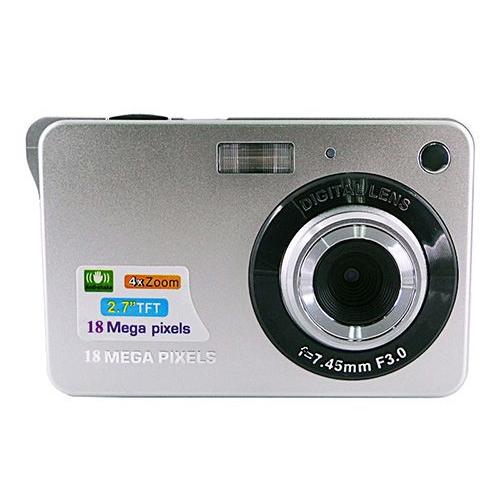 Argent Forfait standard Caméra vidéo numérique Winait MAX 18 mégapixels, écran TFT 2.7 ''/capteur cmos 3mp/zoom numérique 4x caméra compacte vidéo