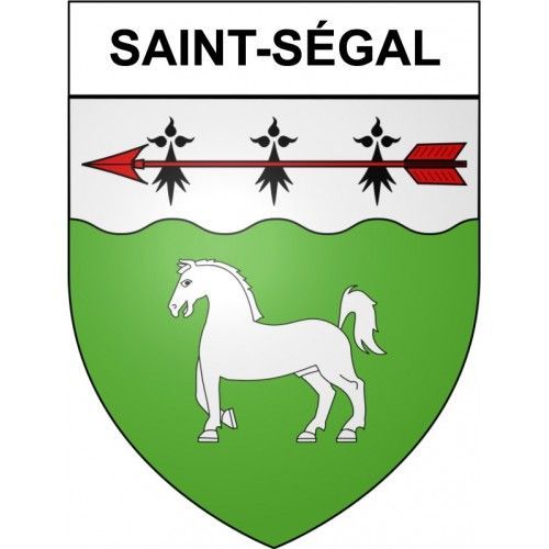 Saint-Ségal 29 Ville Stickers Blason Autocollant Adhésif - 8 Cm