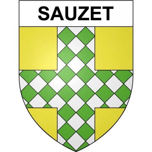 Sauzet 30 Ville Stickers Blason Autocollant Adhésif - 4 Cm