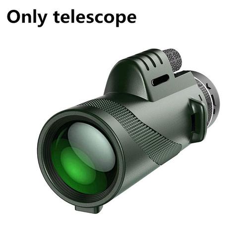 un 40x60 HD 9500m Long Distance Low Night Vision Monocular Telescope High Angle Hiking Travel Hunting Portable CE digital