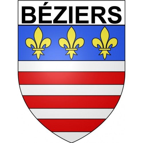 Béziers 34 Ville Stickers Blason Autocollant Adhésif - 4 Cm