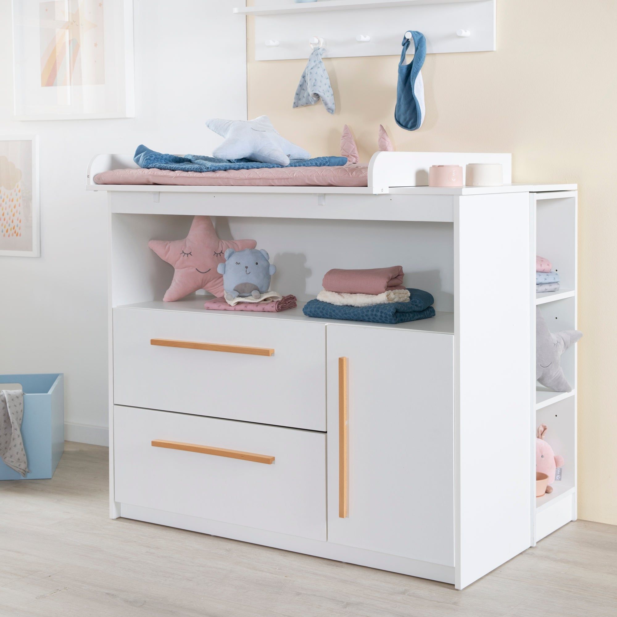 Chambre Bb 'lilo' - Lit volutif 70x140 + Table  Langer +... - 4
