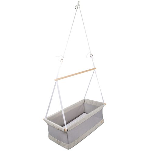 Berceau Suspendu Roba - Safe Asleep® - 45 X 90 Cm - Gris - Matelas Inclus