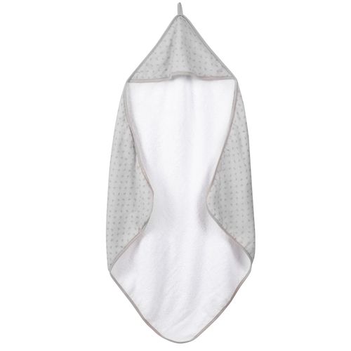 Cape De Bain Bébé Bio Lil Planet - Roba - 80x80 Cm - Coton Et Mousseline - Gris Argenté